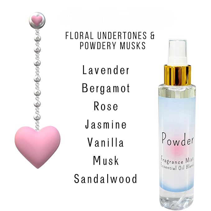 BABY POWDER Soft & Fresh Women’s Body Mist, Fine Fragranced Body Misting Spray, Sensual light scent Fragrance, Hair & Body Spritz Essential Oils