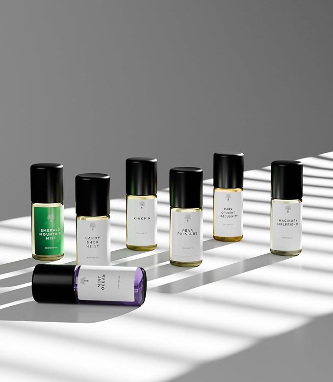 Eternal perfume oils - Discovery Set8 (7 x 5ml/1.18 fl. oz)- Testing Sampler Fragrances - Diverse Fragrance Collection - Inspired by Luxury Scents - Long-Lasting - Perfumes Sample Collection