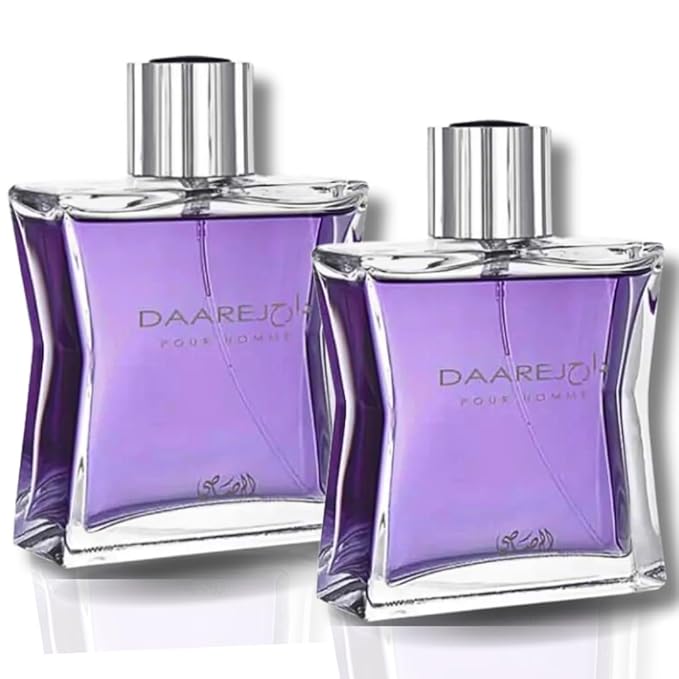RASASI Daarej Pour Homme Eau De Parfum Spray for Men, 3.4 Ounce (PACK OF 2)