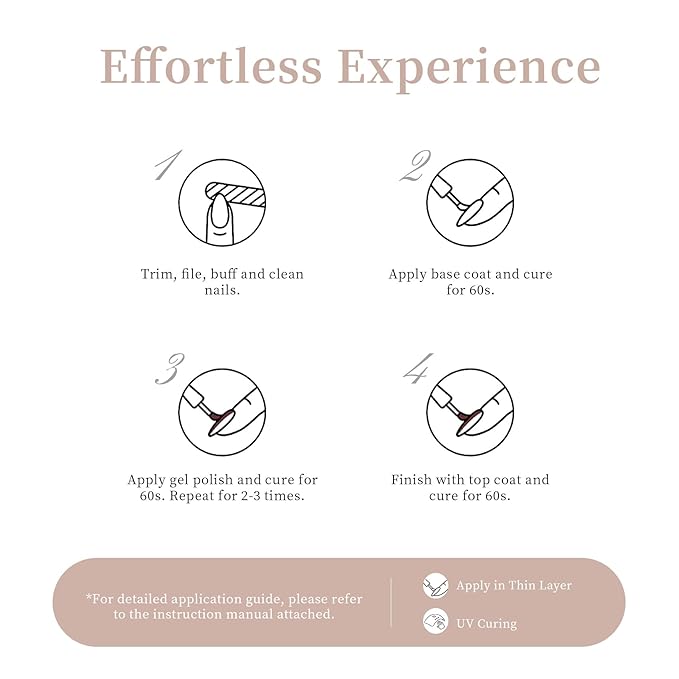 MAYCHAO 15ML Gel Nail Polish 1Pc Sweet Cider Gel Polish Soak Off UV LED Nail Polish Nail Art Starter Manicure Salon DIY at Home, 0.5 OZ