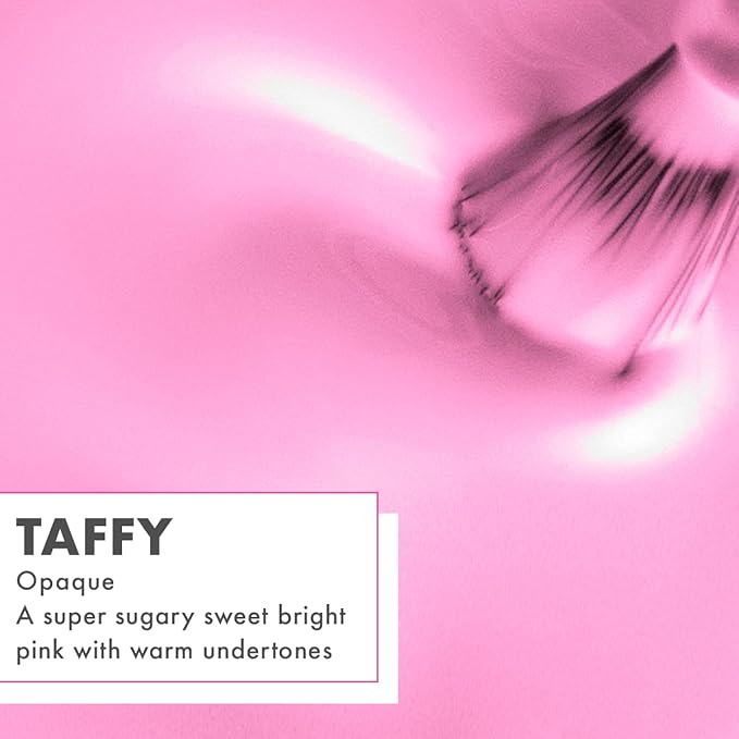 Olive & June Quick Dry Nail Polish | Instant, Fast-Drying, Smudgeproof Color | 15-free, Vegan, Cruelty-Free Formula | Lasts up to 5 Days | Salon-Quality Manicure, Pedicure at Home | Taffy Bright Pink