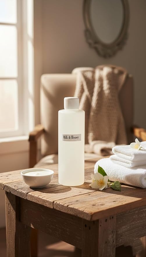 Milk and Honey Body Oil 8 oz Unisex Premium Grade Pure Scented Perfume Fragrance Oil Long Lasting Aroma For Men and Women