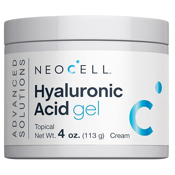 NeoCell Hyaluronic Acid Moisturizer | 4 oz | Moisturizing Topical Gel Cream | for Face and Neck | Advanced Skin Hydration