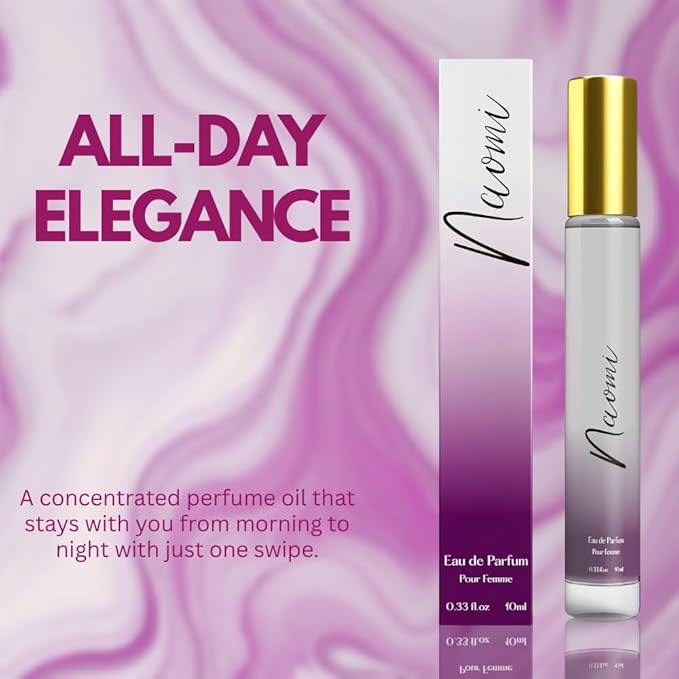 Perfume for Women Rollerball – INSPIRED by A WORLD RENOWED WOMEN'S PERFUME - Bergamot, Jasmine, Patchouli, Vanilla – Sweet, Floral, Sexy, Long-Lasting Eau De Parfum 10ml (0.33 fl oz)