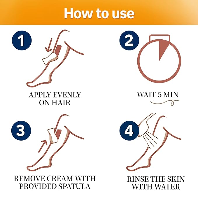 Vuint Hair Removal Cream for Women & men, Painless & Gentle Depilatory Cream with Aloe Vera, Sensitive Formula Body Hair Remover for All Skin Types 4.06oz