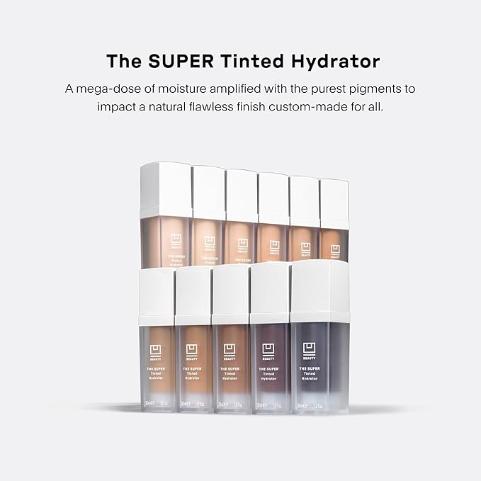 U Beauty The Super Tinted Hydrator Hyaluronic Acid Moisturizing Cream - Mega-Dose Skin Hydrator for Supple, Smooth, and Softer-Looking Skin For Up To 48 Hours - Shade 5-1.0 oz