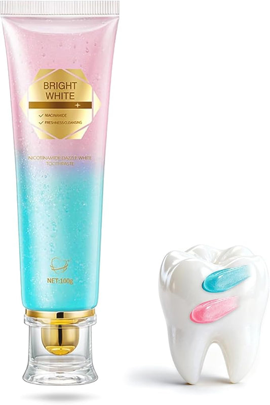 Niacinamide Whitening Toothpaste Natural Mild and Non-Irritating Nicotinamide White Toothpaste Prevents Tooth Decay Freshens Breath, and Promotes Oral Health