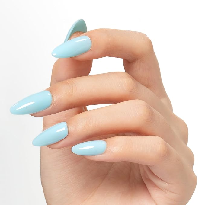 MAYCHAO 15ML Sky Blue Gel Nail Polish 1Pc Light Blue Gel Polish Soak Off UV LED Nail Polish Nail Art Starter Manicure Salon DIY at Home, 0.5 OZ