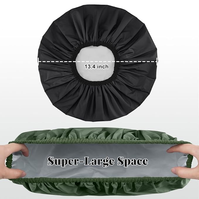 Reusable Shower Cap for Women, 3Pcs Hair Cap for Shower, Waterproof Shower Cap with Elastic Band for Long, Thick or Curly Hair