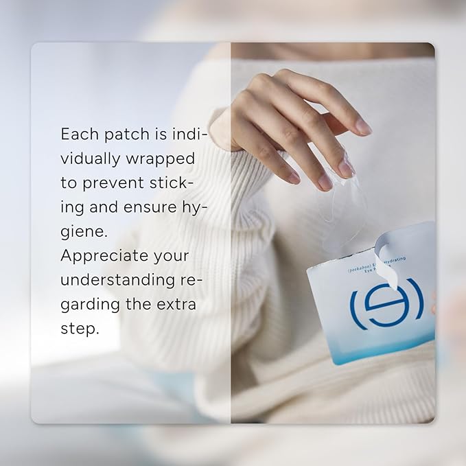 In My Eyes Caffeine Under Eye Patches - 5 Pairs Soothing Hydrogel Eye Masks, Hyaluronic Acid Hydrating Depuffing Anti-Wrinkle for Dark Circles & Fine Lines