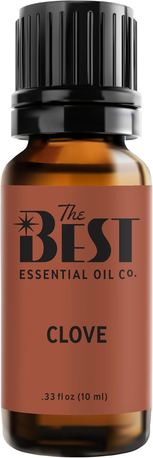 The Best Clove Essential Oil- Premium Grade- 100% Pure & Natural for Aromatherapy, Diffuser, Spa, Massage, Air Freshener- 10 ml (.33 fl oz)