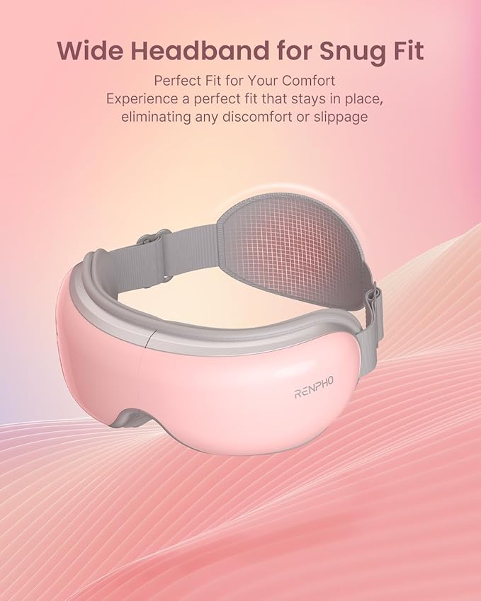 RENPHO Eyeris 1 Eye Massager with Heat, Christmas Birthday Gifts for Women Men Mom Dad Her Him, Eye Mask for Migraine, Smart Sleep Mask for Dry Eyes Relax, Reduce Strain