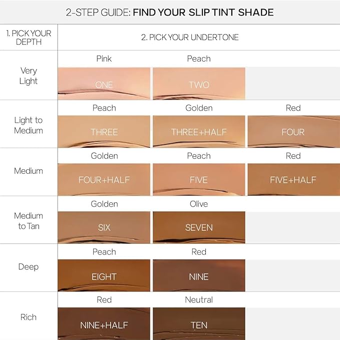 Saie Slip Tint Tinted Moisturizer with SPF 35 - Light Coverage, Glowy Skin Tint & Mineral Sunscreen for Face with Hydrating Hyaluronic Acid - Summer Makeup Essential - Shade Three (1.35 oz)