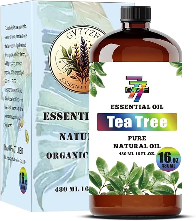 Tea Tree Essential Oil (16 oz / 480 ml) – Coconut Oils for diffusers, humidifiers, Home Baths, Cleaning Products, Yoga, DIY Soaps and DIY Scented Candles