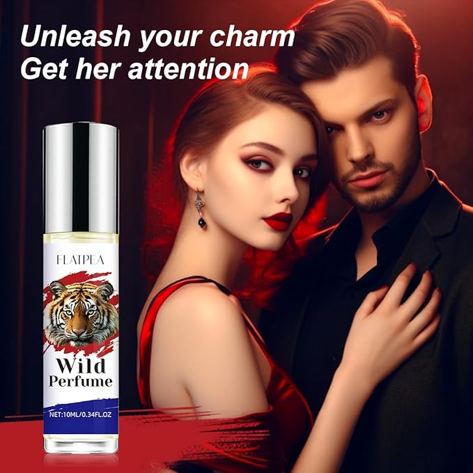 Pheromone-Infused Men's Roll On Perfume - Woody Musk Fragrance for Attraction & Confidence - Long Lasting Essential Oil Rollerball - 10ml Travel-Friendly Scent