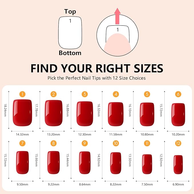 Makartt Press on Nails Kit: Short Classic Monochrome Coffin Tips in 6 Styles 144PCS, Natural Fit with Adhesive Tabs, Nail Glue, and File, Manicure Set for Home Salon