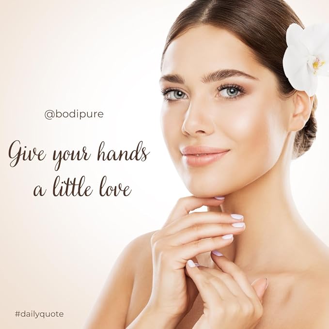 Bodipure Premium Hand Mask Keratin Gloves, Moisturizing Gloves for Dry Hands & Nail-Strengthening & Cuticle Softening, Spa Experience at Home, No Harm Chemical & For All Skin Types 1 Pair