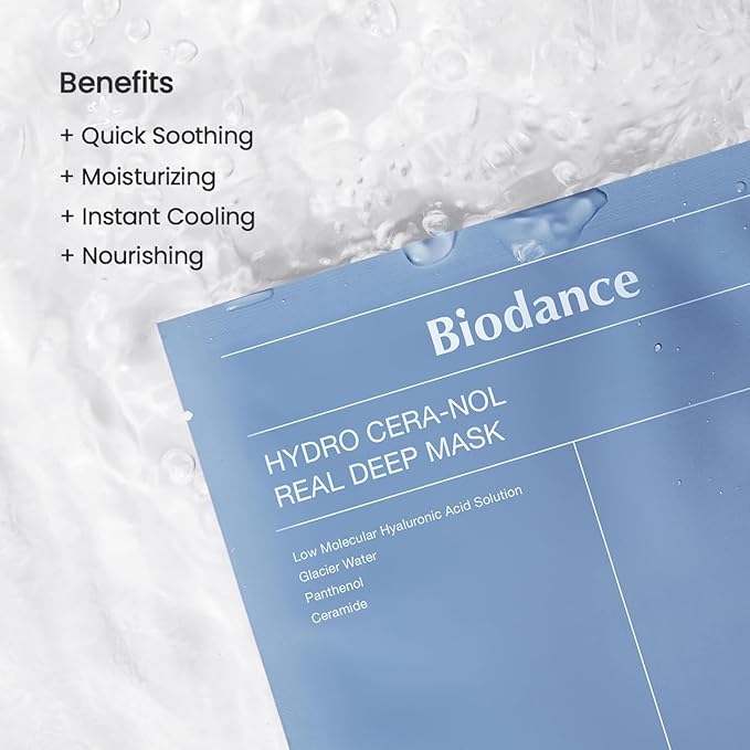 BIODANCE Total Solution Trio: Bio Collagen & Ceramide Panthenol & Sea Kelp Real Deep Mask Set, Firming, Hydrating, Claming Kit, Korean Skincare Set, Christmas Gift Stocking Stuffers for teen girls