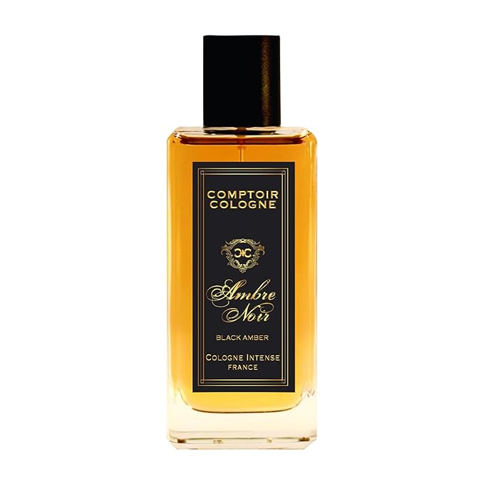 Black Amber Intense - Cologne for Men with Sun-Drenched Citrus, Cedar, and Amber Notes - Long Lasting Warm, Woody Scent - 3.3 oz