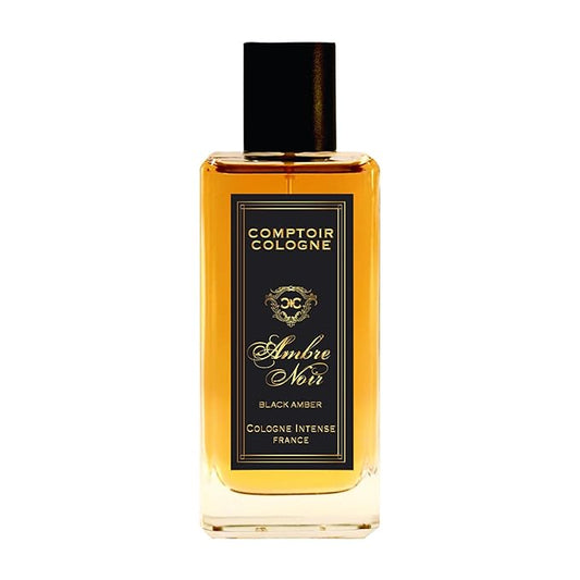 Black Amber Intense - Cologne for Men with Sun-Drenched Citrus, Cedar, and Amber Notes - Long Lasting Warm, Woody Scent - 3.3 oz