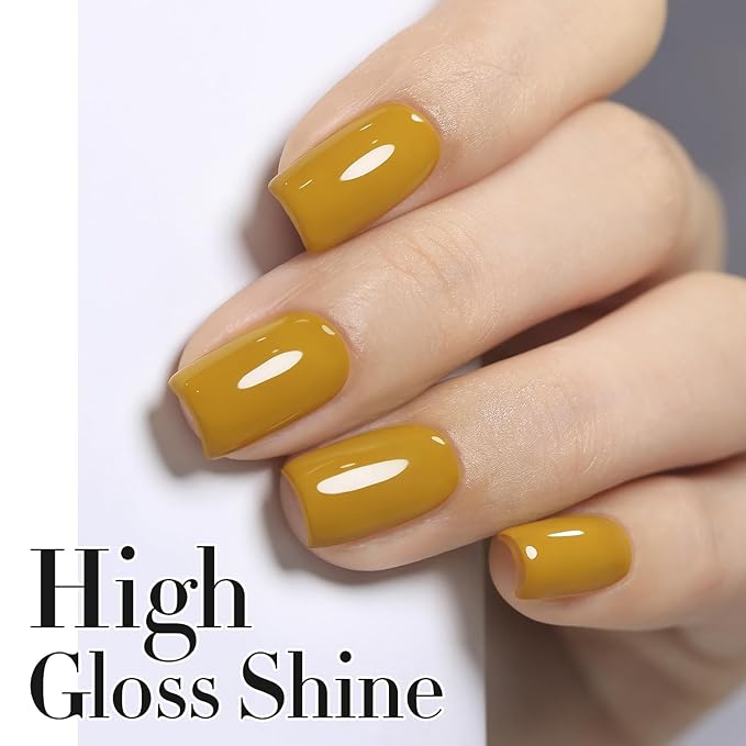 Double Rhythm 15ML Gel Polish Pure Sheer Same Color Same Bottle Soak Off Gel Polish Art Manicure Salon DIY at Home for Women (Sage Yellow-A1462)