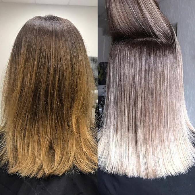 Hair Bar NYC Blond Plex 10X Lightener + 30 Volume Violet Developer Kit – Dust-Free Violet Bleach Powder (50g / 1.76 oz) + Anti-Brass Developer (120 ml / 4.06 fl oz) – Bond-Building Formula