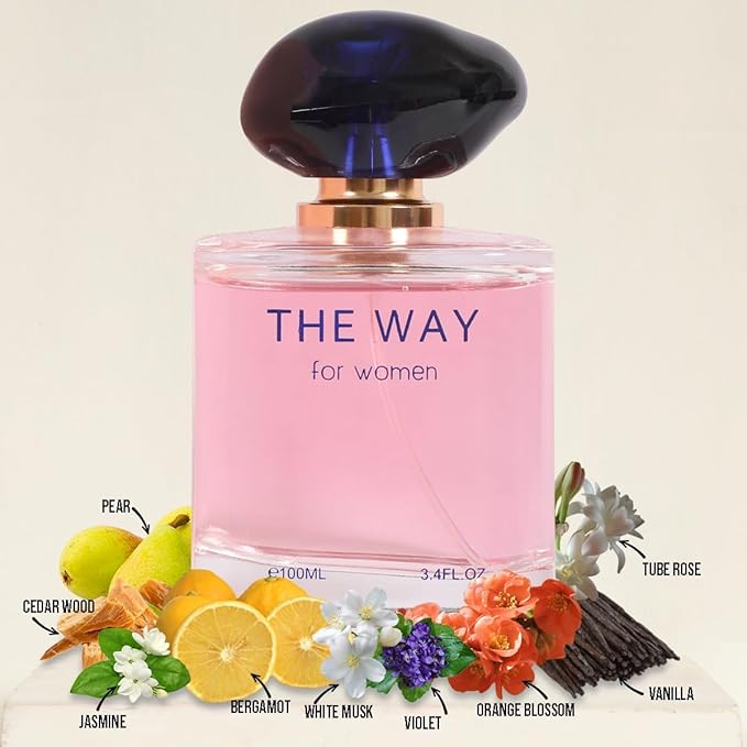The Way Eau De Parfum for Women, Floral Citrus Fragrance, 3.4 fl oz, Inspired by My Way Perfume for Women