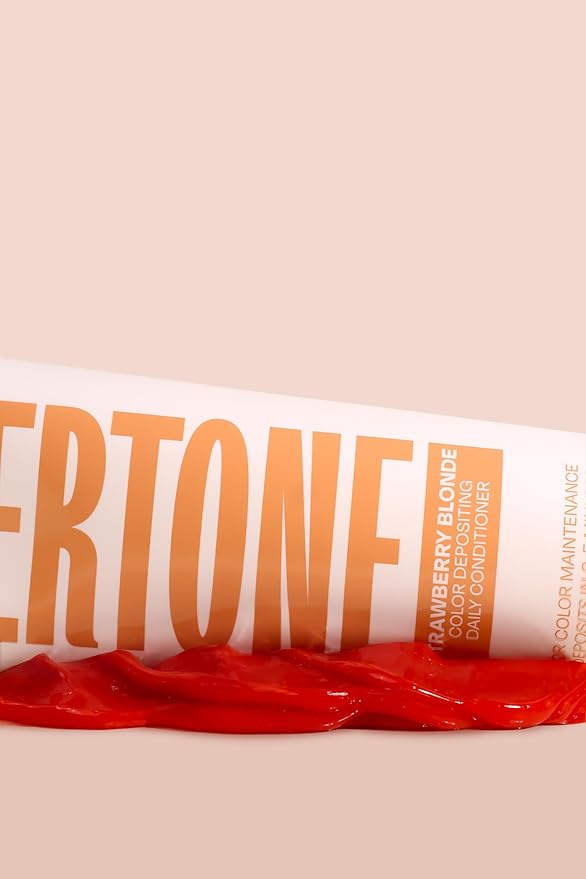 Overtone Daily Color Depositing Conditioner For All Hair Types: 4.5oz Temporary Coloring Conditioner w/Shea Butter & Coconut Oil, Refresh Color & Prevent Fading, Vegan Cruelty-Free, Strawberry Blonde