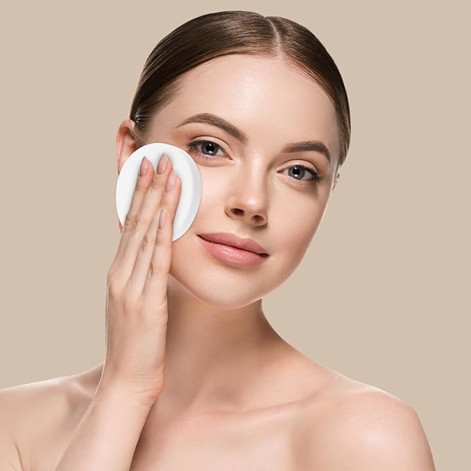 5 PCS Flat Makeup Sponge for Foundation, White Cushion Foundation Puff Round Makeup Sponge, Round Beauty Blender Sponges Powder Puff for Professional Make Up