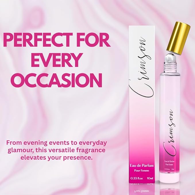 Perfume for Women Rollerball – INSPIRED by A WORLD RENOWED WOMEN'S PERFUME - Saffron, Jasmine, Amberwood, Cedar – Warm, Sexy, Sweet, Long-Lasting Eau De Parfum 10ml (0.33 fl oz)