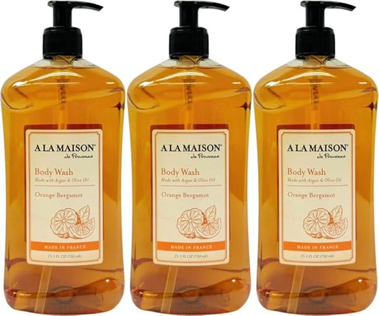 A LA MAISON Orange Bergamot Body Wash 25.36 Fl Oz, 3 Pack