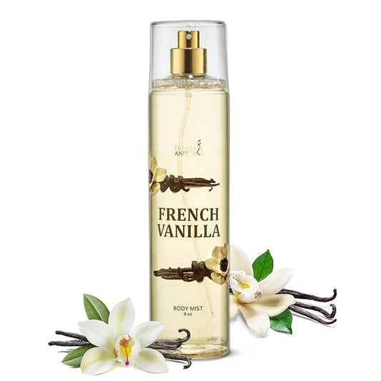 Body Spray For Women, French Vanilla spray Fragrance Body Mist, Unisex rich, comforting, & sweet aroma, 8 oz Fine Fragrance