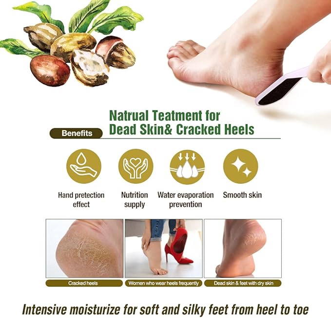 Epielle Hydrating Hand & Foot Masks for Dry, Overworked Skin, Self Care Gifts for Women, Spa Kit, Stocking Stuffers, Thanksgiving Essentials, 6 Moisturizing Gloves & 6 Moisturizing Socks