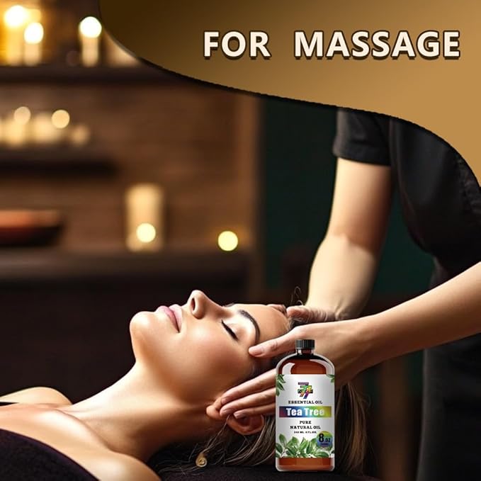 Tea Tree Essential Oil (8 oz / 240 ml) – Tea Tree Oils for diffusers, humidifiers, Home Baths, Cleaning Products, Yoga, DIY Soaps and DIY Scented Candles