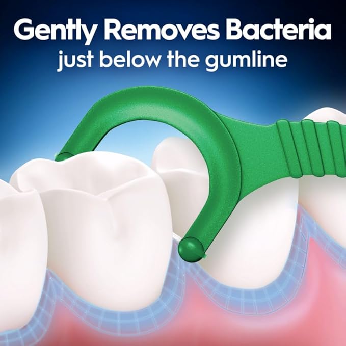 Oral-B Glide Mint Dental Floss Picks with Long Lasting Scope Flavor, 3 Pack of 75 Picks (225 Total)