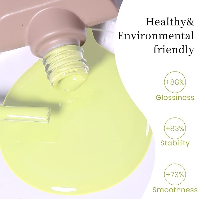 MAYCHAO 15ML Maize Yellow Gel Nail Polish 1Pc Pastel Light Yellow Gel Polish Soak Off UV LED Nail Polish Nail Art Starter Manicure Salon DIY at Home, 0.5 OZ