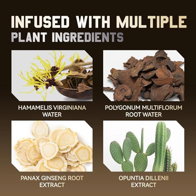 Hair Growth Spray, Hair Density Spray for Women & Men, Anti-Thinning Treatment for Thicker Fuller Hair, with Polyamino Sugar Condensate & Ginseng, Natural Hair Regrowth Serum for All Hair Types