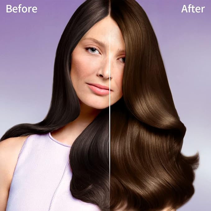 cosmpro Hair Dye Shampoo Chestnut Brown Hair Color Shampoo for Gray Hair Coverage Herbal Hair Dye Shampoo 3 in 1 for Men and Women, Instant Color Shampoo