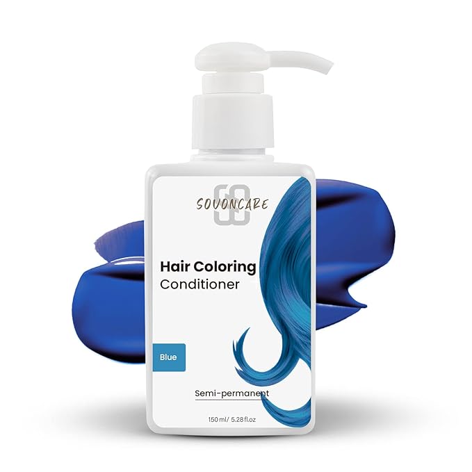 SOVONCARE Blue Hair Color Depositing Conditioner Mask 5.28 OZ, Cruelty-Free