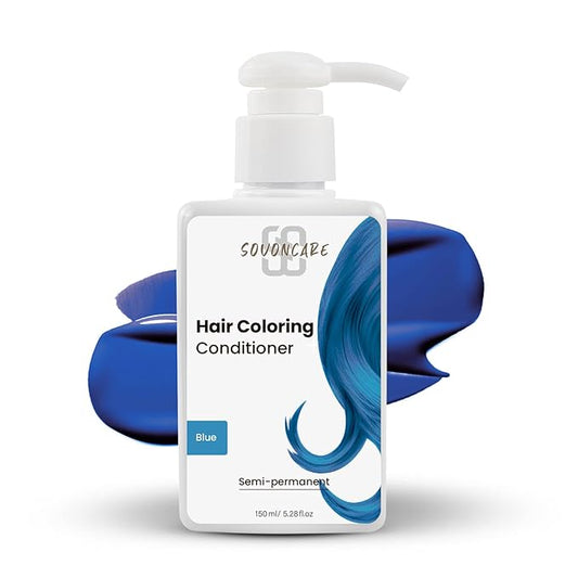SOVONCARE Blue Hair Color Depositing Conditioner Mask 5.28 OZ, Cruelty-Free
