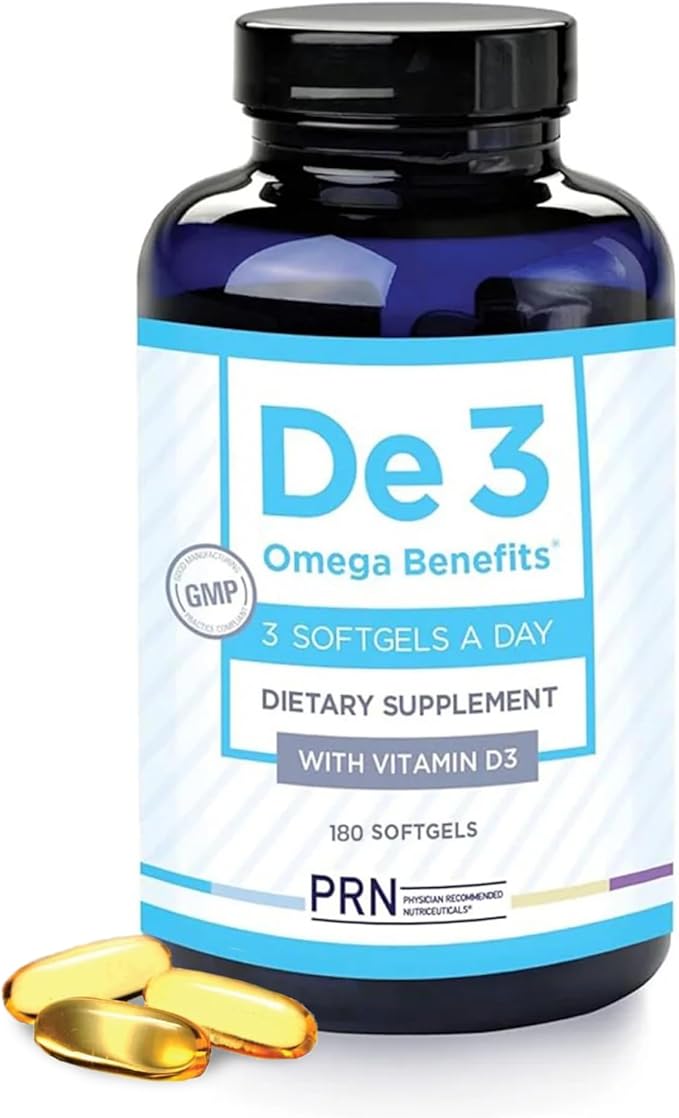 De3 Dry Eye Ultra Pure rTG Omega 3 – Support for Dry Eyes - 2400 mg EPA & DHA – New & Improved-Burpless-3 per day serving, 2-month supply