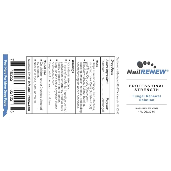 NailRENEW Antifungal - Professional Strength, Compliant Fungus Treatment for Toe Fungus, Discolored or Brittle Nails (1 Bottle)