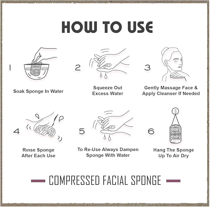 100-Count Compressed Facial Sponges, 100% Natural Cosmetic Spa Sponges for Facial Cleansing, Exfoliating Mask Yellow Round