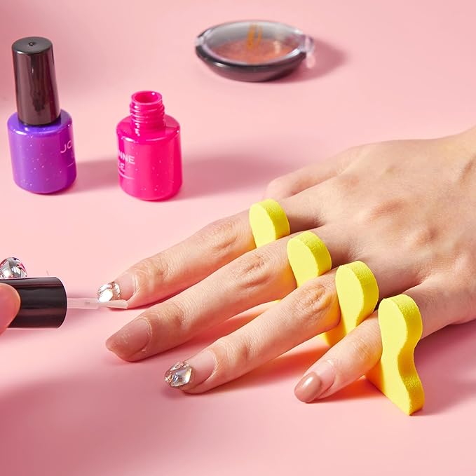 Mumufy 250 Pairs Sponge Toe Separators Pedicure Tool Kit Soft Toe Spacers for Pedicures Spreaders Finger Dividers for Women Men Feet Nail Manicure Toenails Art Painting Polish Spa (Colorful)