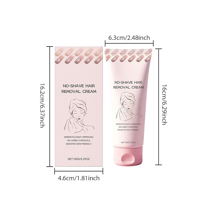Bare Basics Hair Removal Cream,No Shave Hair Remover for Women, Fast and Gentle, Moisturizes and Nurtures Skin, Leaves Skin Smooth & Soft (1 PC)