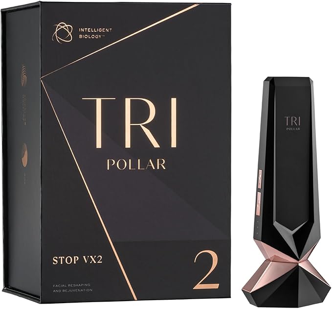 TriPollar Stop Vx 2 | Pollogen Stop U Model UXV Device | New Multi-RF + DMA Technology | at-Home Facial Device
