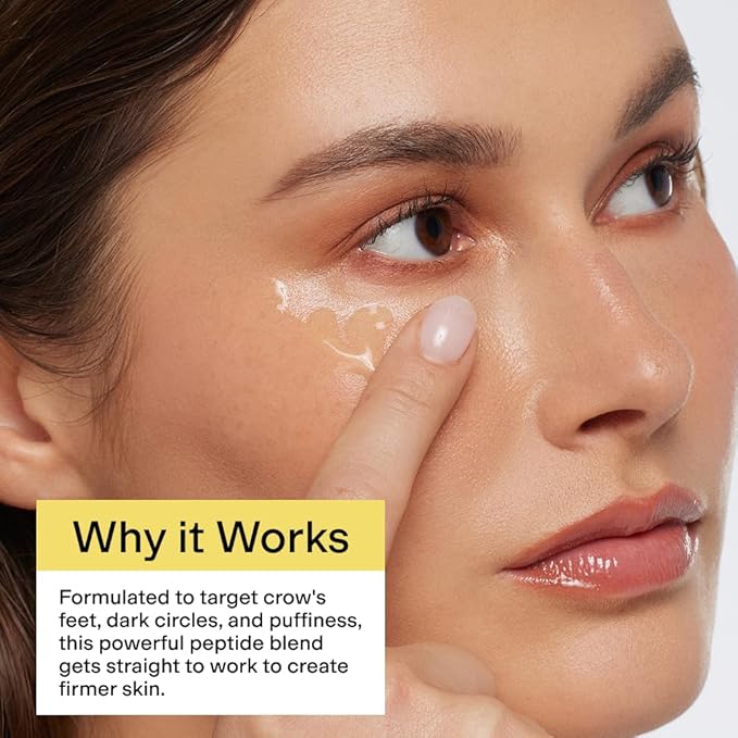 CLEARSTEM - BRIGHTEYES - Eye Gel - Nourishing Eye Cream - Lip Renewal - Cooling Gel - Stem Cells Blend - Peptides, Collagen, Aloe Vera - Gluten Free - Beauty, Self Care, Skin Care - 0.6 fl oz