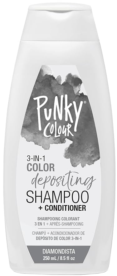 Punky Colour 3-in-1 Color Depositing Hair Cleanser & Conditioner, 8.5 fl oz. (Diamondista)