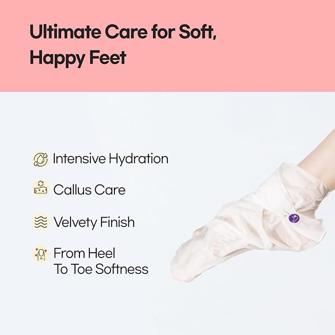 Epielle Moisturizing Hand & Foot Masks for Dry, Rough Skin, Self Care Gifts for Women, Spa Kit, Stocking Stuffers, Thanksgiving Essentials, 6 Moisturizing Gloves & 6 Moisturizing Socks