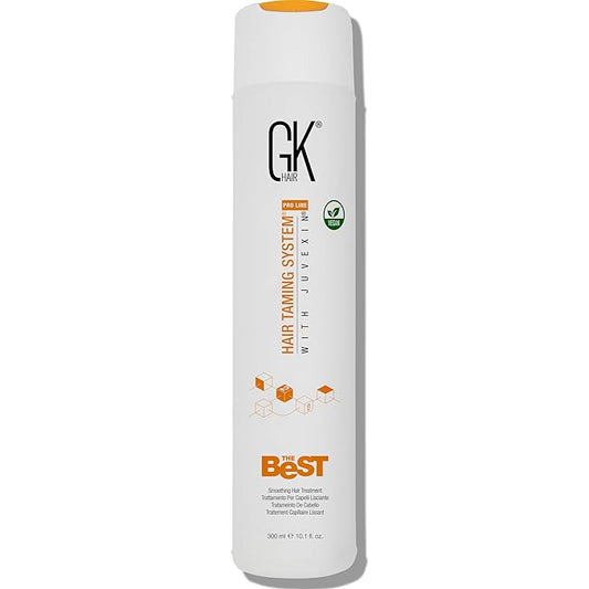 GK HAIR The Best Smoothing Keratin Treatment Professional Brazilian Blowout Complex for Silky Smooth & Frizz-Free Hair Temporary Straightening Long Lasting Shine -10.1 Fl Oz